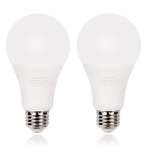 GREENIC radar motion sensor light bulb front view for hands-free outdoor lighting