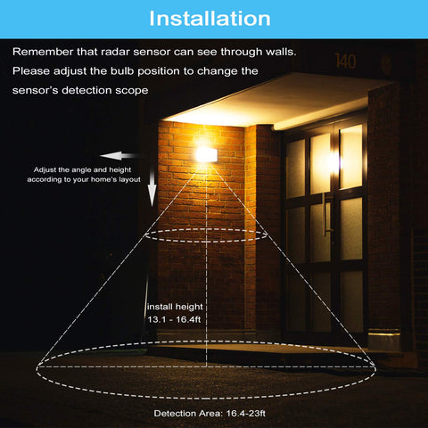 GREENIC warm white outdoor bulb creates inviting patio lighting and safe path guidance