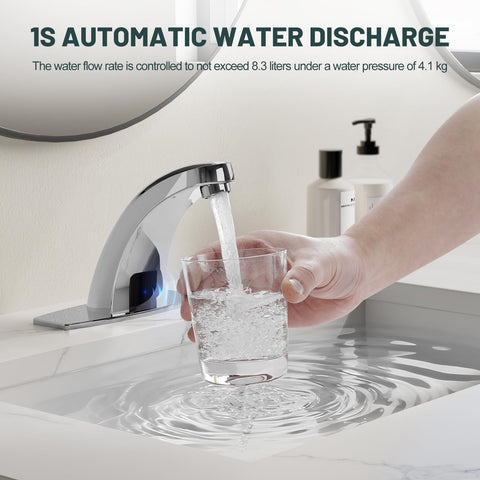 Greenspring touchless faucet bubbler-spout delivers soft, splash-free water flow.