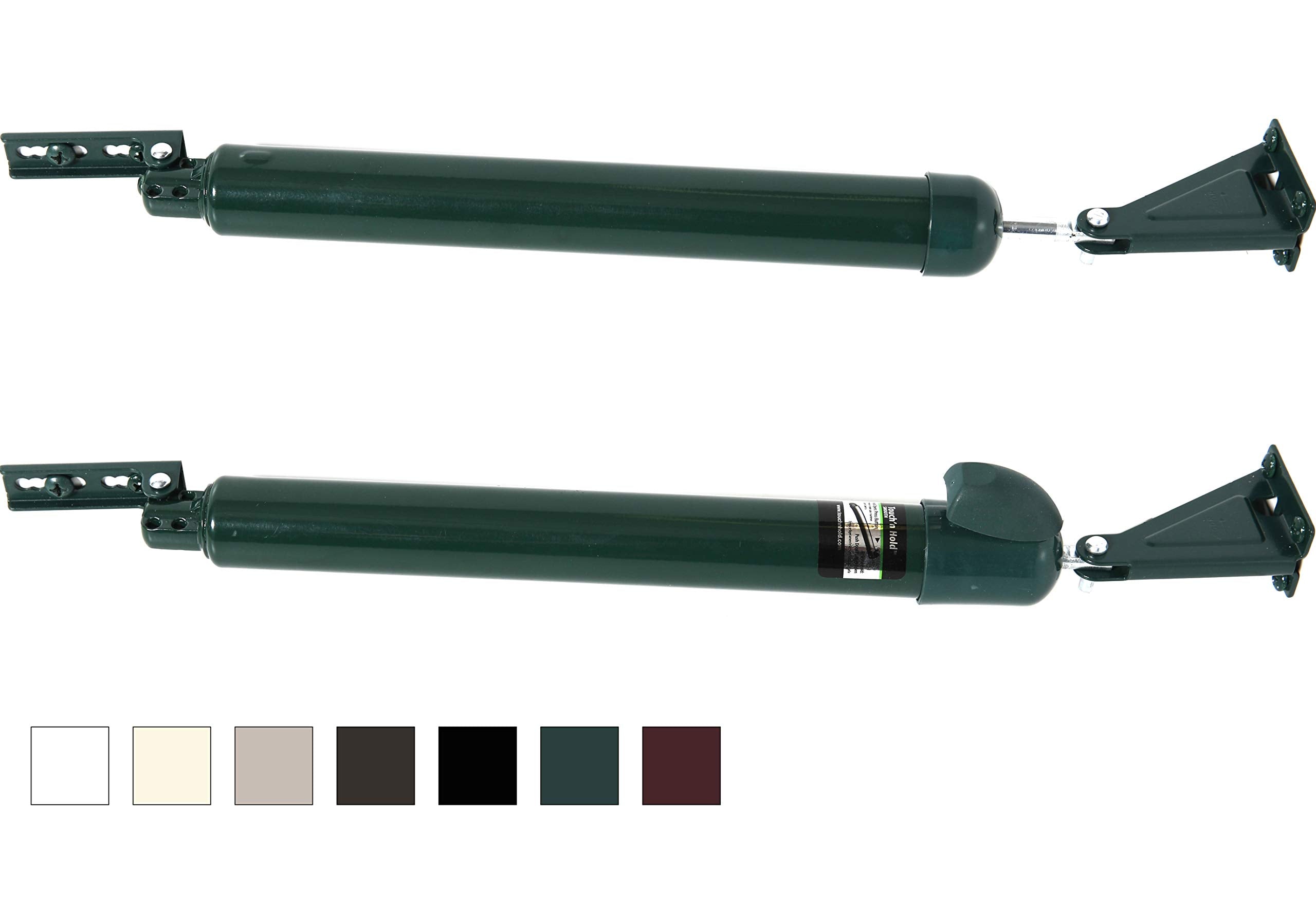 Greenstar Touch 'n Hold dual door closer front view shows sturdy hardware for heavy doors.