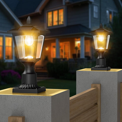 Greluna dusk-to-dawn sensor powers lights automatically for convenience.