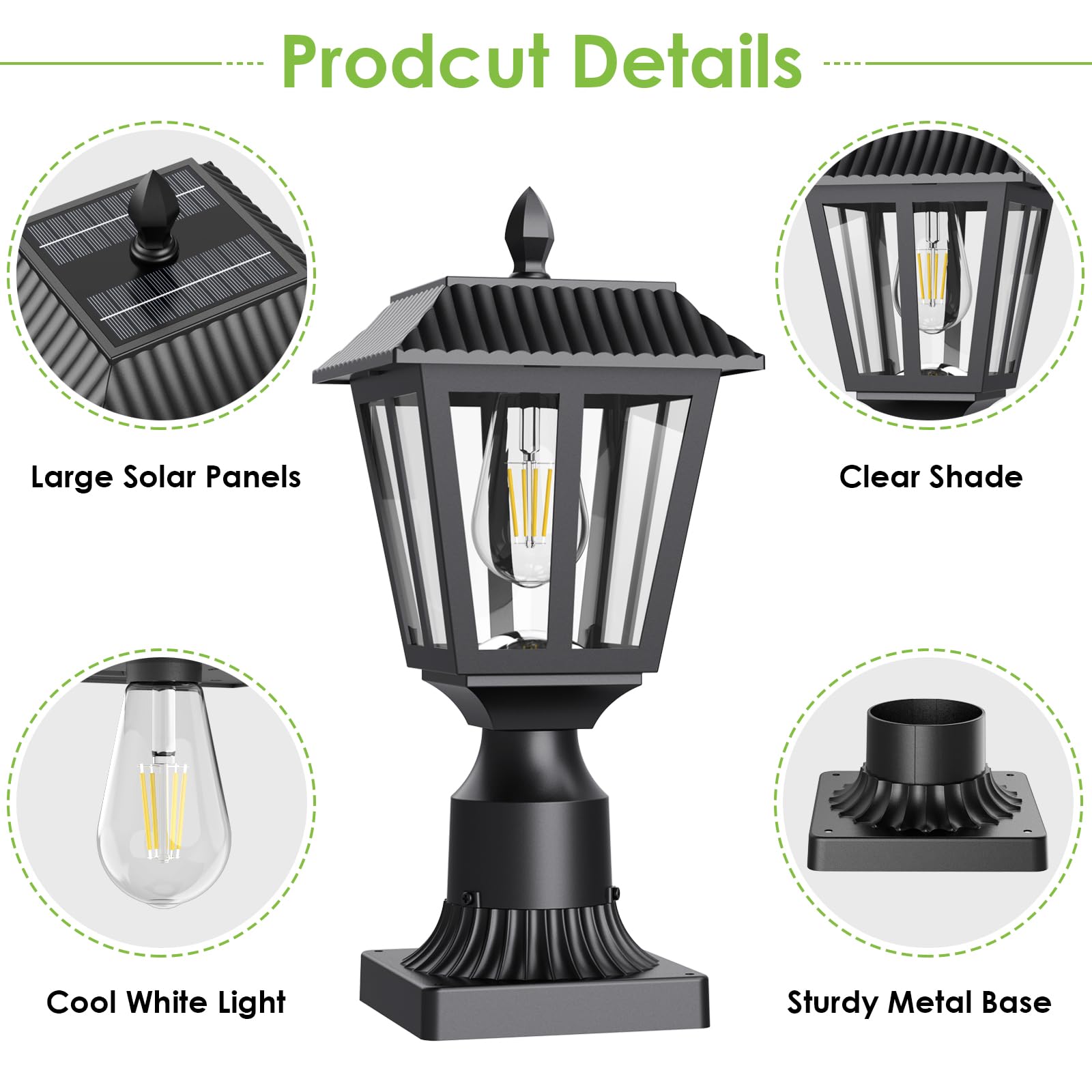 Greluna exterior post light creates welcoming front yard ambiance at night