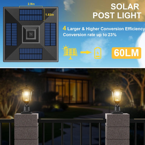 Greluna post base hexagonal attachment enables versatile mounting on pillars.
