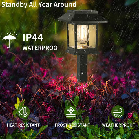 Greluna IP44 waterproof outdoor lights withstand rain and frost for year-round use.