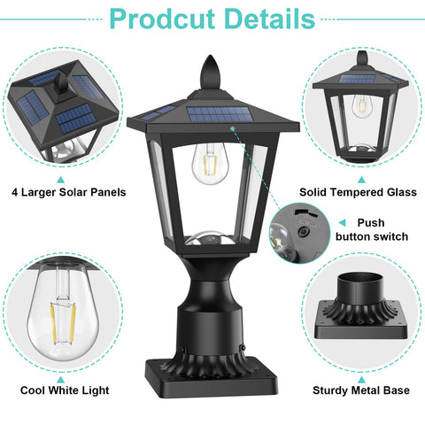 Greluna solar panel charges in daylight for nightly use.