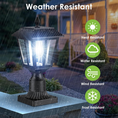 Greluna IP45 waterproof post light withstands rain for year-round outdoor use