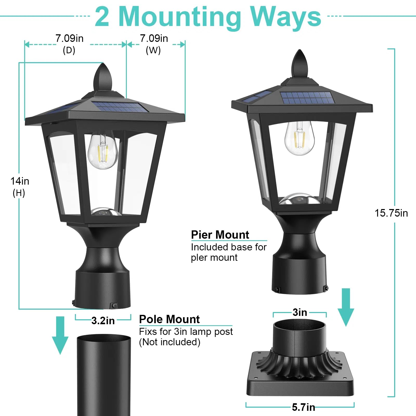 Greluna post lights line walkways and driveways, adding safety and decorative charm.