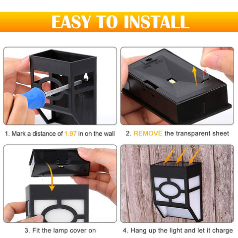 Greluna weatherproof ABS wall light withstands rain and sun