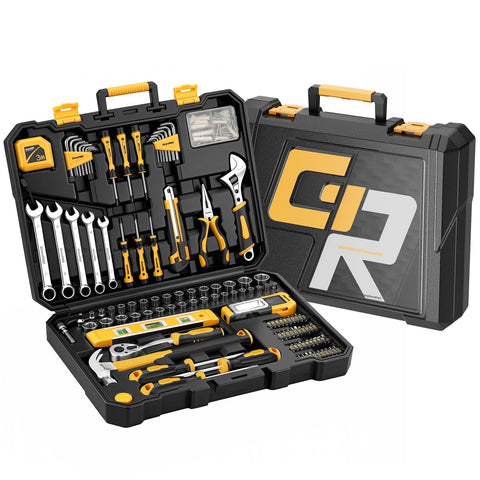 GRENPRO 219PCS tool set in a compact case for quick home repairs.