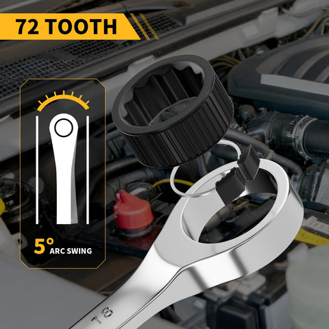 GrenPRO 72-tooth ratchet enables smooth turns in tight spaces