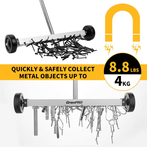 Grenpro 8.8 lb capacity grabs nails and screws quickly.