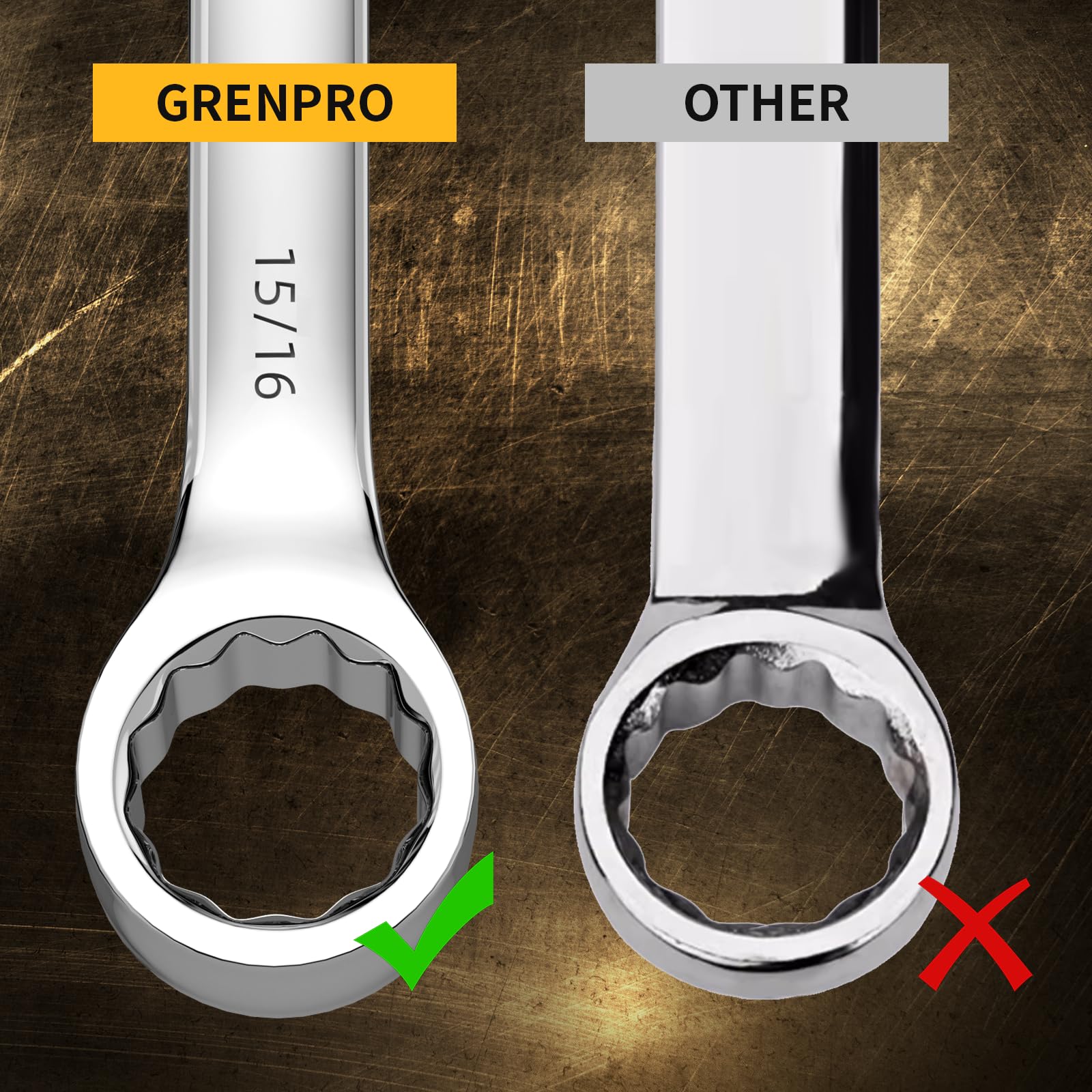 GRENPRO ball-end offers angled access for tight spots