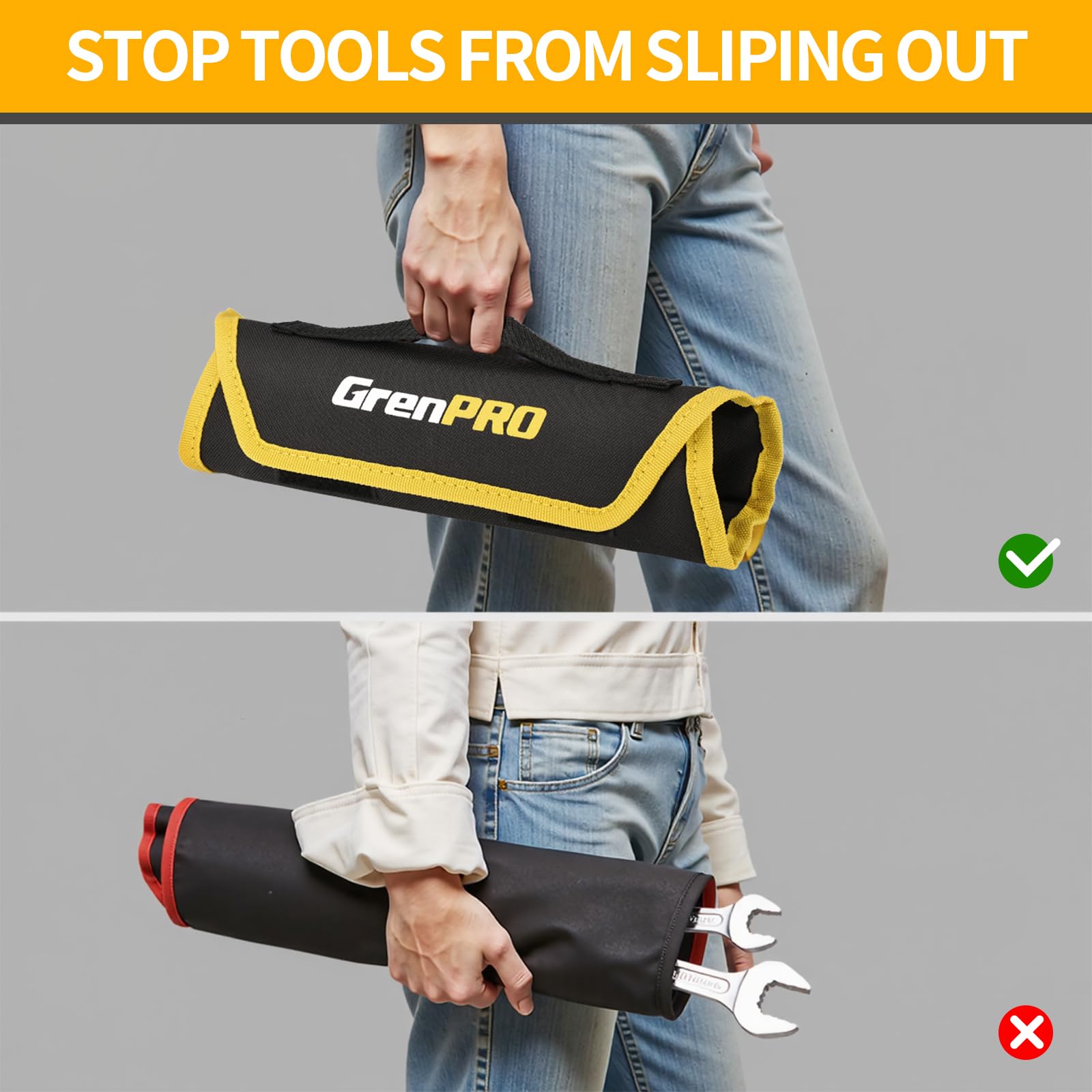 Grenpro chrome vanadium steel wrenches offer durability and rust resistance