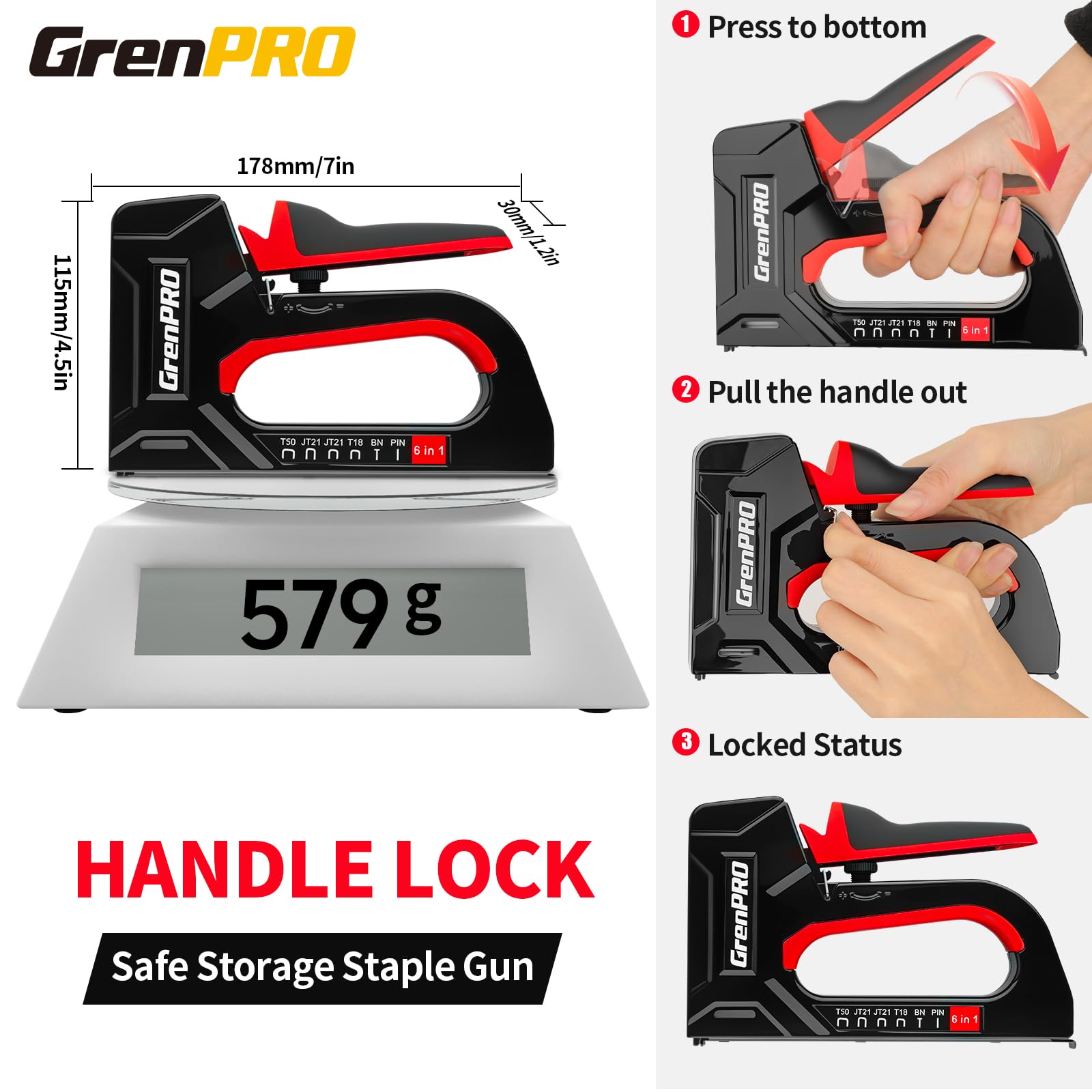 GRENPRO ergonomic grip handle demonstrating reduced fatigue during extended use