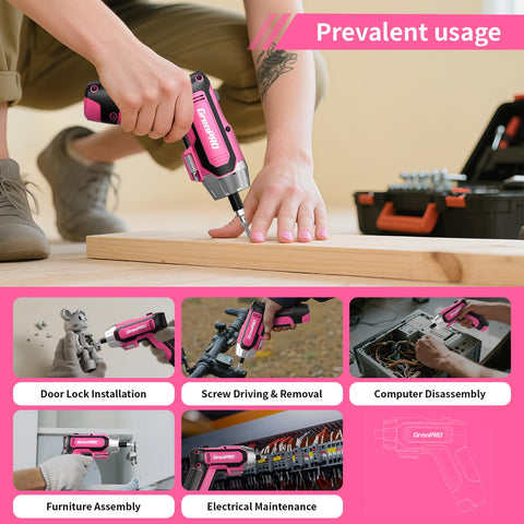 GRENPRO ergonomic non-slip grip for comfortable use.
