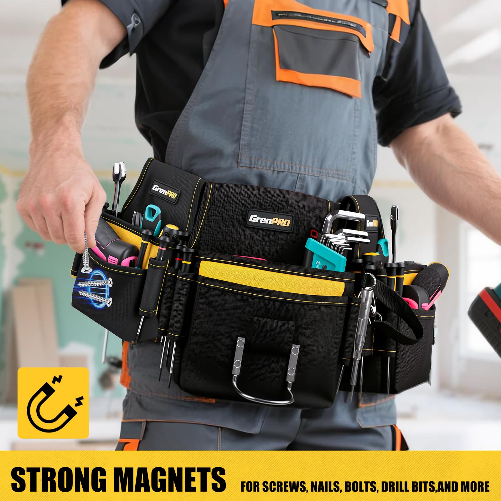 GRENPRO 600D Oxford fabric resists wear on tough job sites