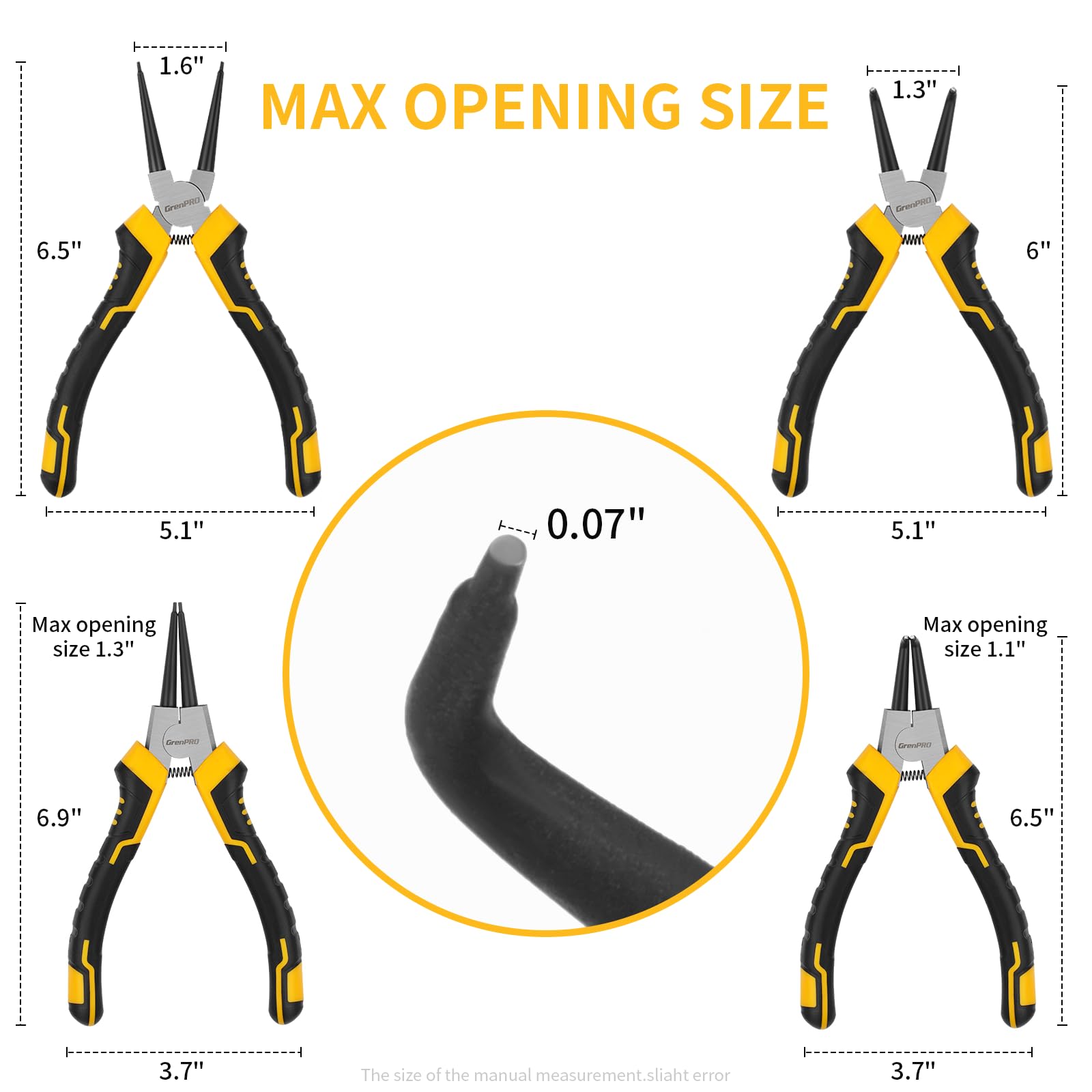 GRENPRO 4-piece set for automotive, machinery, and DIY projects