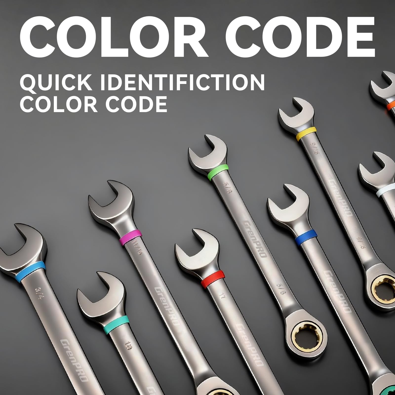 GRENPRO metric sizes cover common automotive and mechanical tasks.