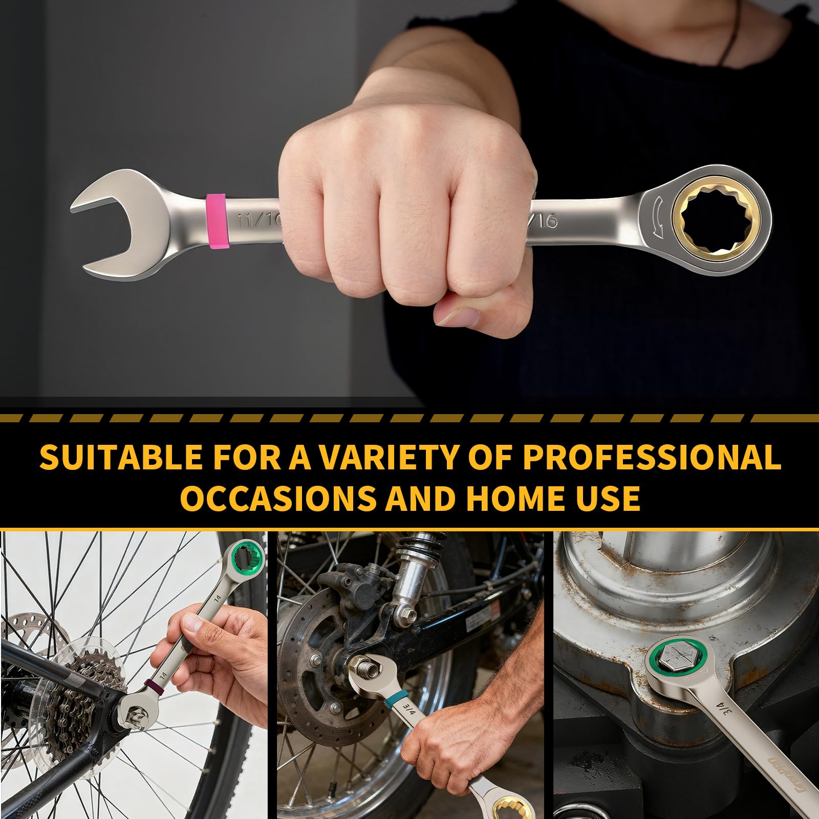 GRENPRO roll-up pouch keeps wrenches organized and portable for on-the-go work.