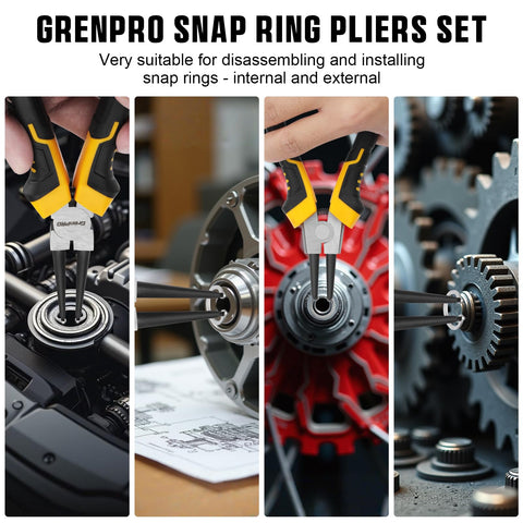 GRENPRO snap ring pliers external straight jaw for smooth installation