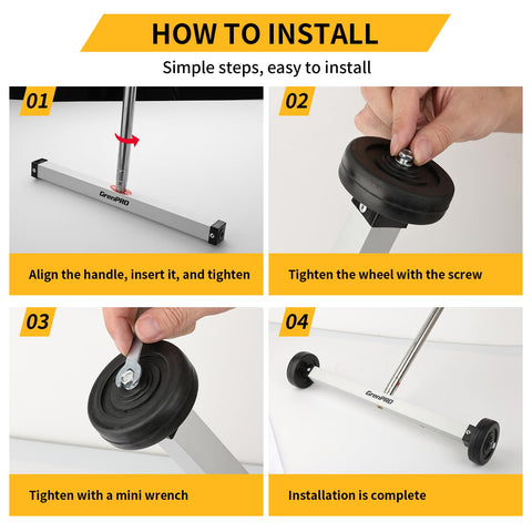 Grenpro telescoping handle extends for reach and ergonomic cleanup.