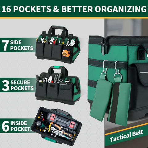 GRENPRO Tool Bag waterproof outer material protects gear in wet conditions.