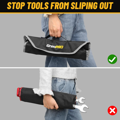 GRENPRO wrench set includes a gauge for fast nut sizing checks