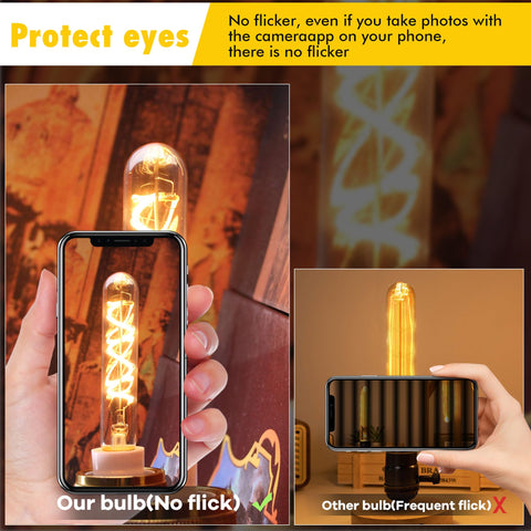 Grensk 2200K amber bulb provides ultra-warm glow for intimate dining