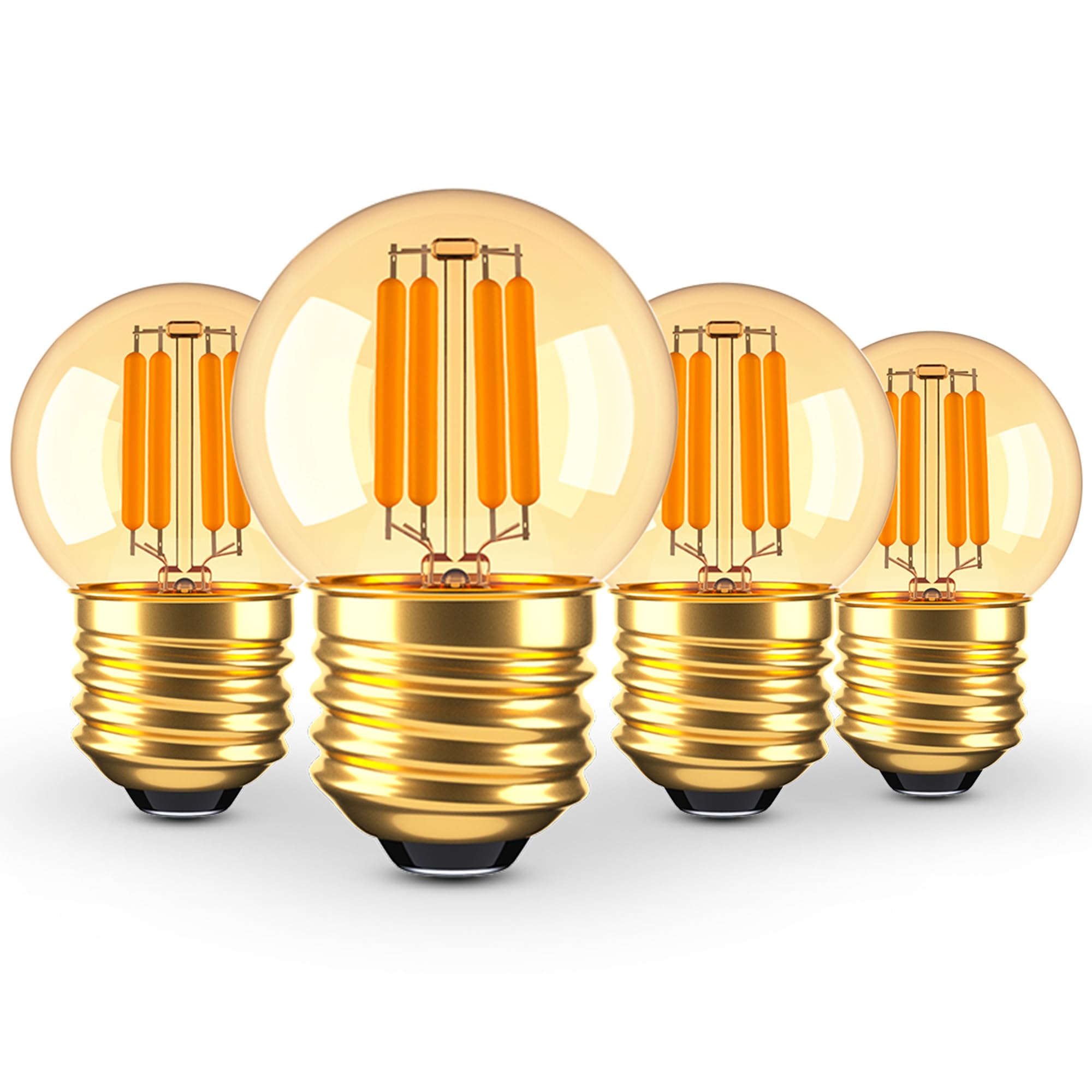 Grensk G40 3W amber bulb in front view for warm ambience