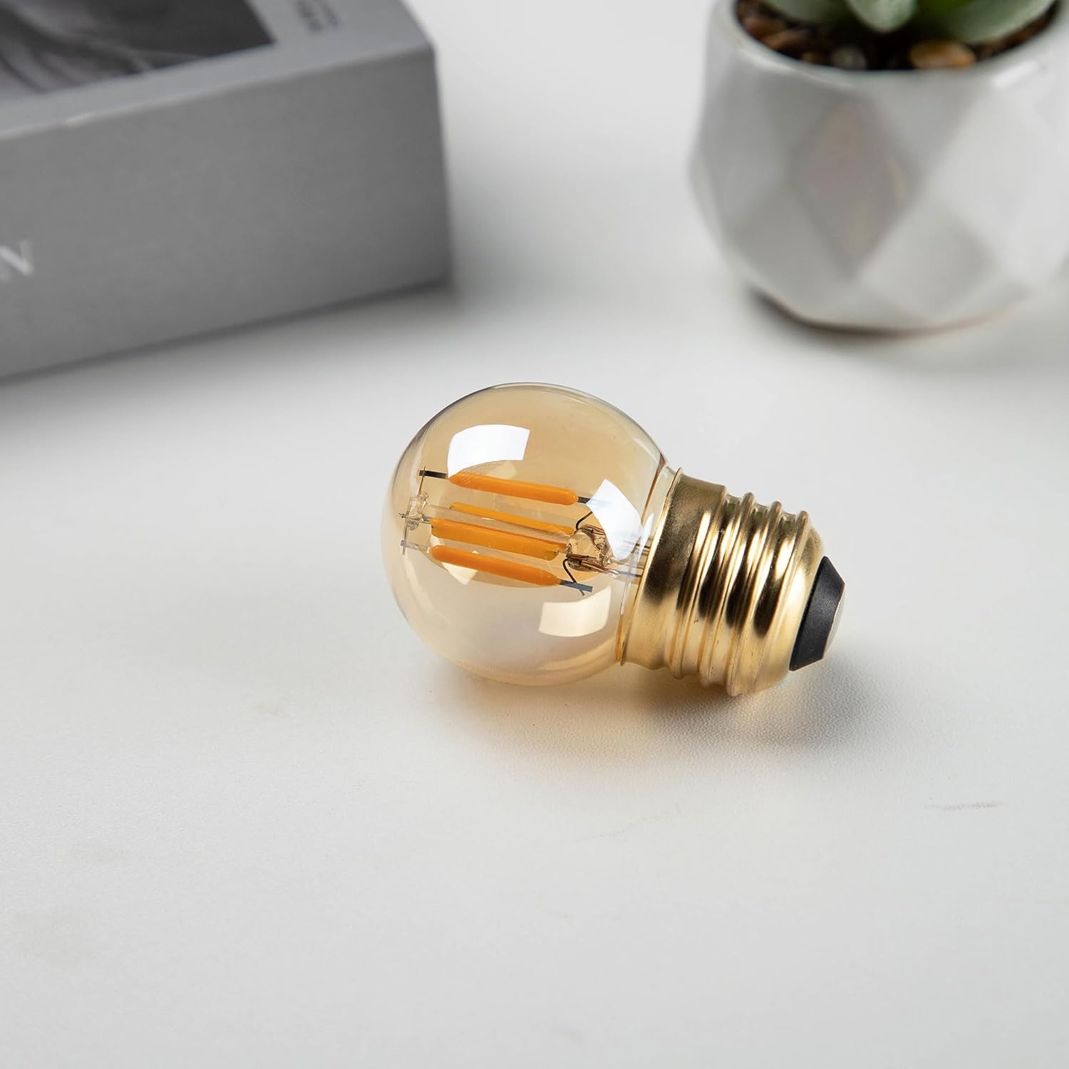 Grensk G40 3W amber bulb glass shell showcasing classic design