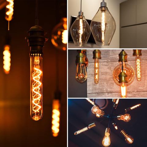 Grensk T10 amber LED bulb for 7.3-inch edison-style fixtures