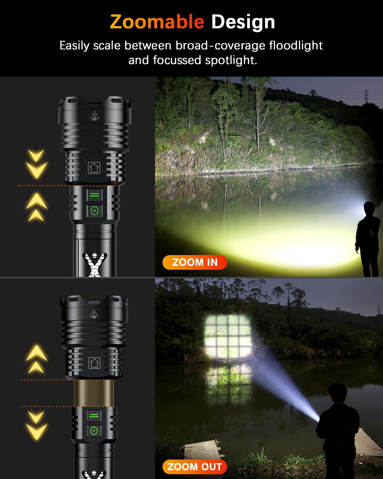 Grentay compact flashlight with lanyard for easy outdoor carrying