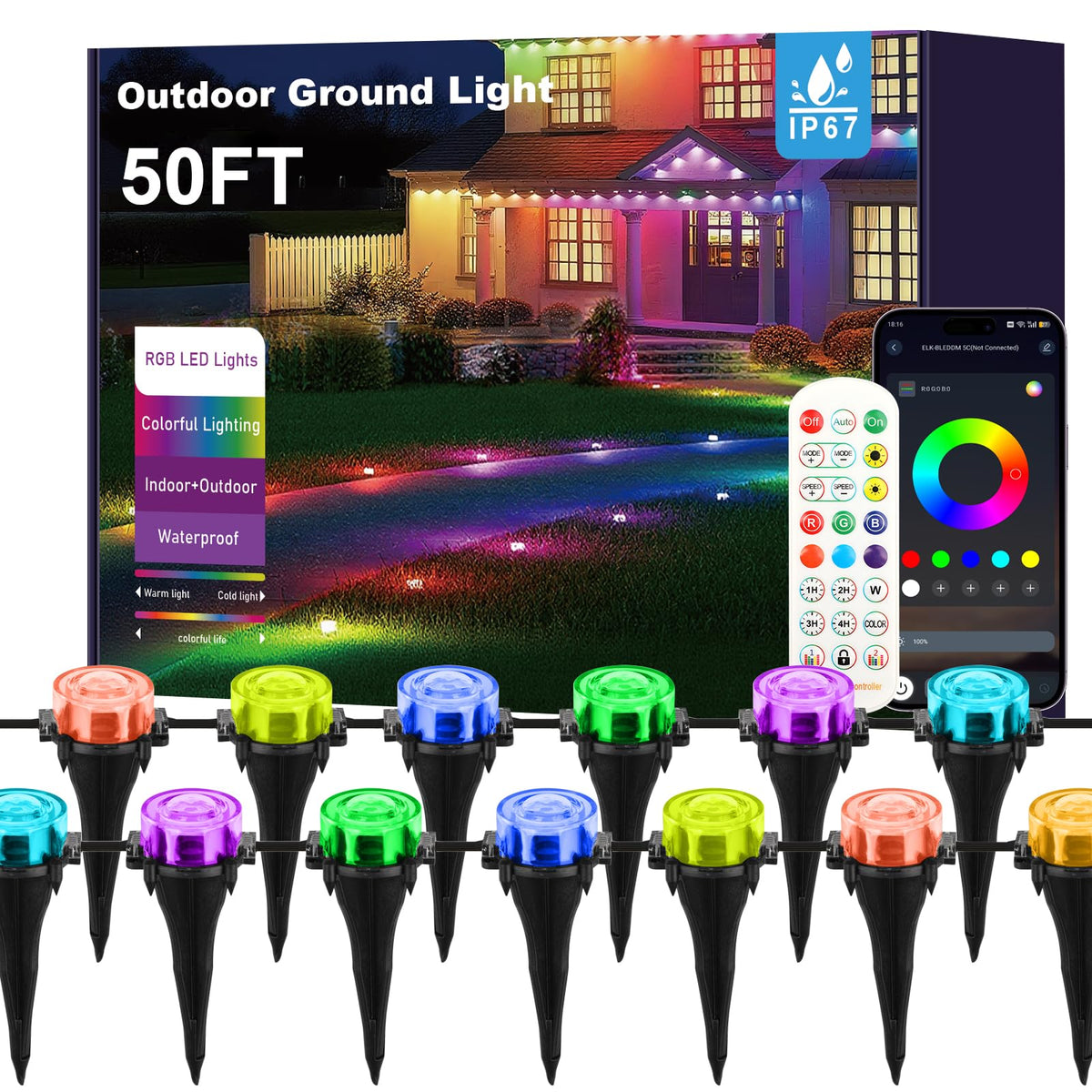 Grestar outdoor ground lights illuminate pathway with bright LED glow for safe, inviting entry