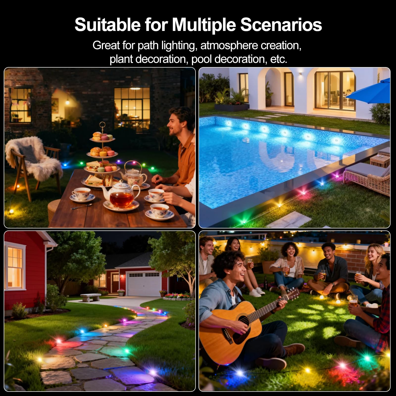 Grestar color-changing landscape lights add holiday and event flair