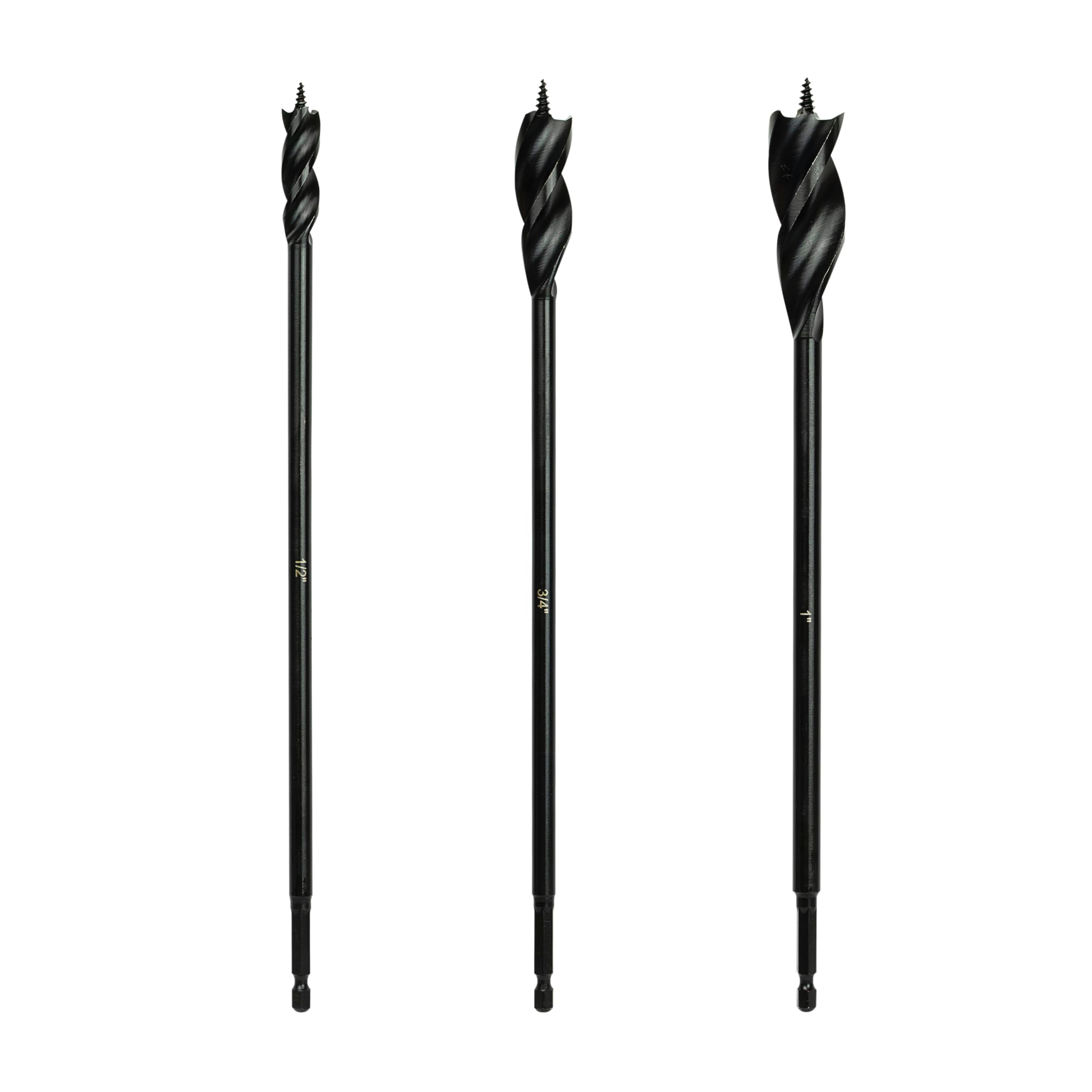 Greycore Tools 3 Piece Auger Bit Set 12in for clean holes in wood