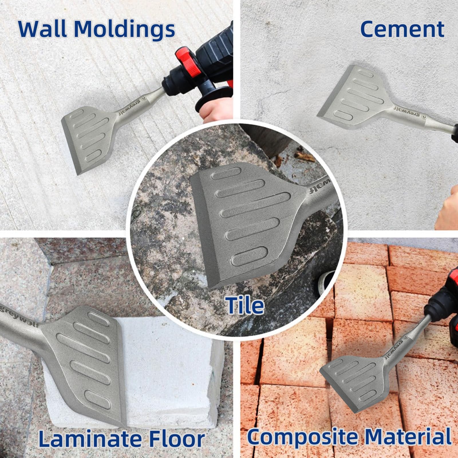 Greywolf rust and spatter removal support for metal surfaces during renovation.