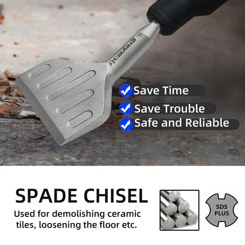 Greywolf tile and mortar removal edge speeds up flooring and wall prep.