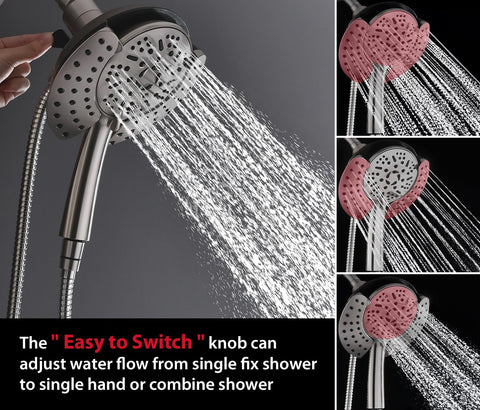 GRICH 9 spray settings handheld for customized massage and mist options