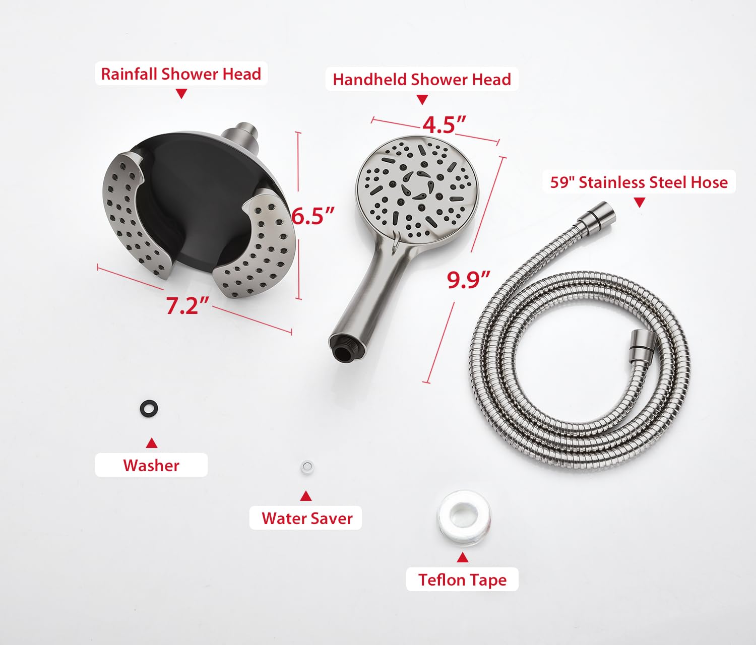 GRICH angle-adjustable head helps aim water for family baths