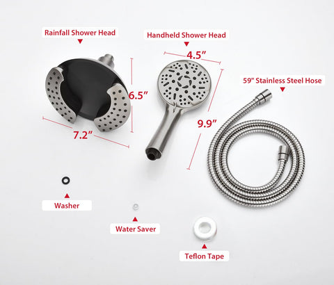 GRICH angle-adjustable head helps aim water for family baths