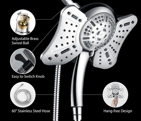 GRICH chrome-plated ABS construction offering longevity and easy maintenance