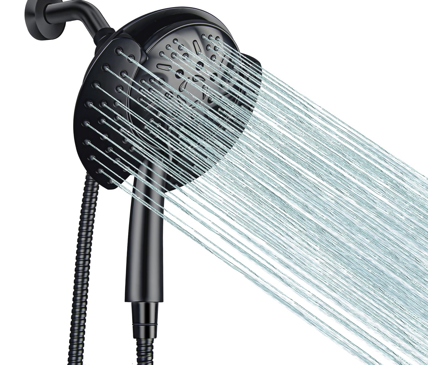 GRICH dual shower head with rain and handheld mode for versatile bathing