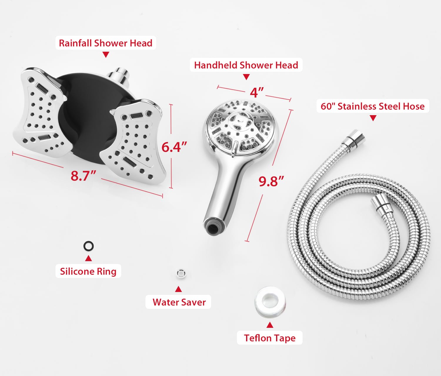 GRICH universal G1/2 connector for simple, tool-free installation