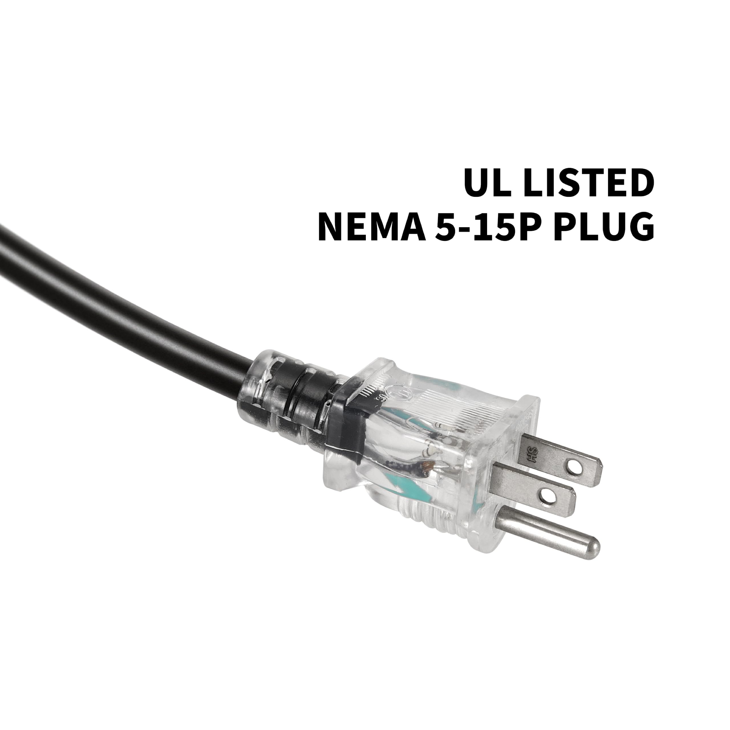 GRILLME 79-inch power cord offers flexible placement