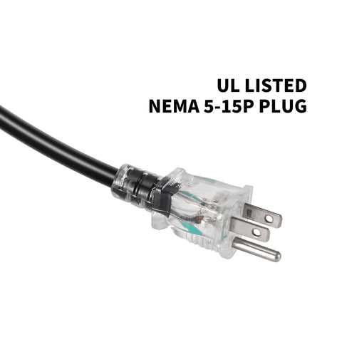 GRILLME 79-inch power cord offers flexible placement