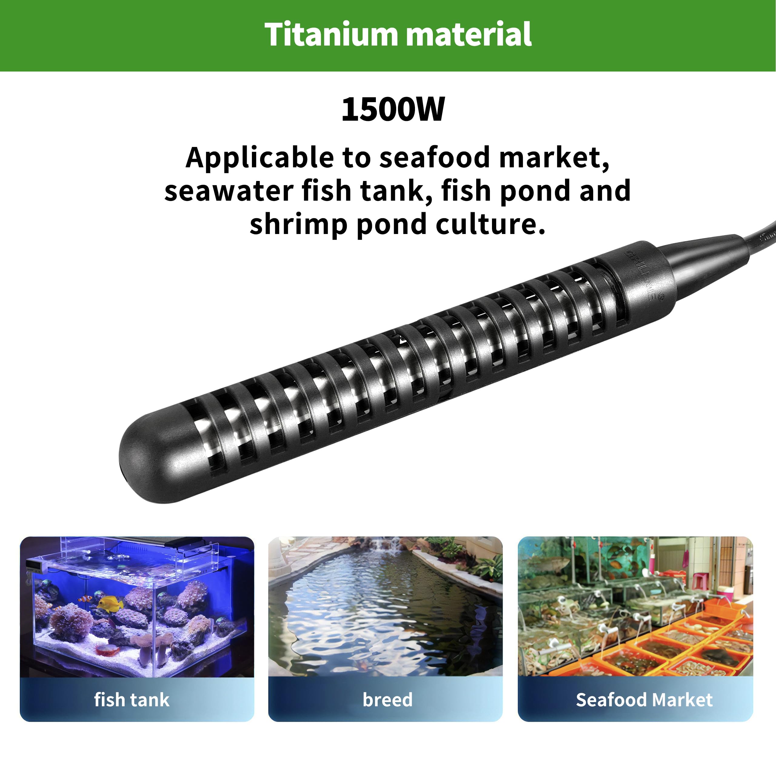 Titanium shell on GRILLME seawater heater resists salt corrosion
