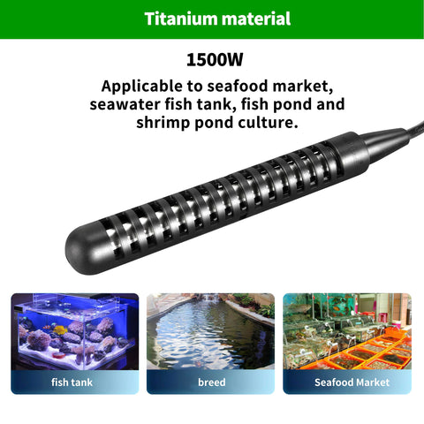 Titanium shell on GRILLME seawater heater resists salt corrosion
