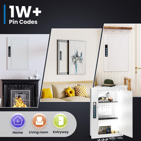 Grimtron Anti-theft hidden wall safe designed to protect valuables