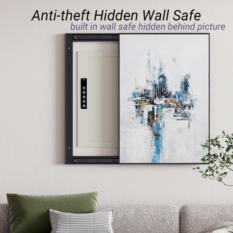 Grimtron PIN keypad and concealed key access for secure entry