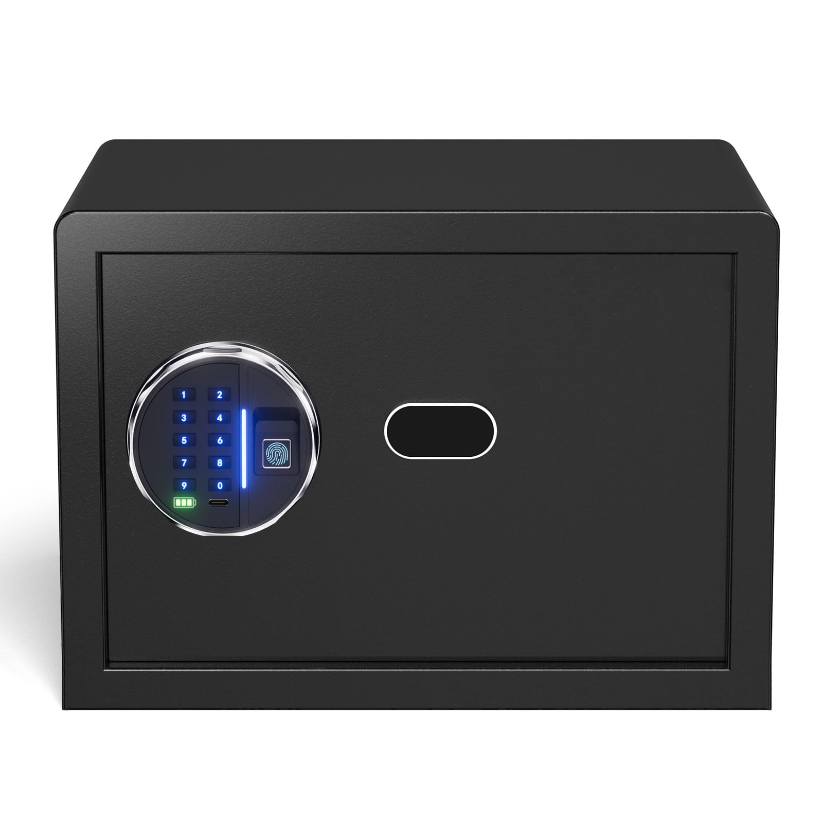 Grimtron Safe includes two emergency keys for password recovery.